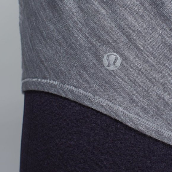 Lululemon Wild Tank Heathered Slate / Dream Rose Deep Coal Black sz 4 EUC - Picture 15 of 17